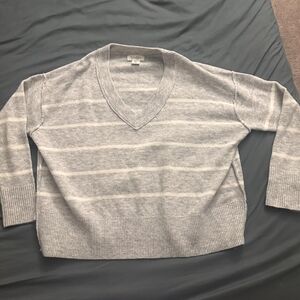 Women's Grey and Brown Jumper